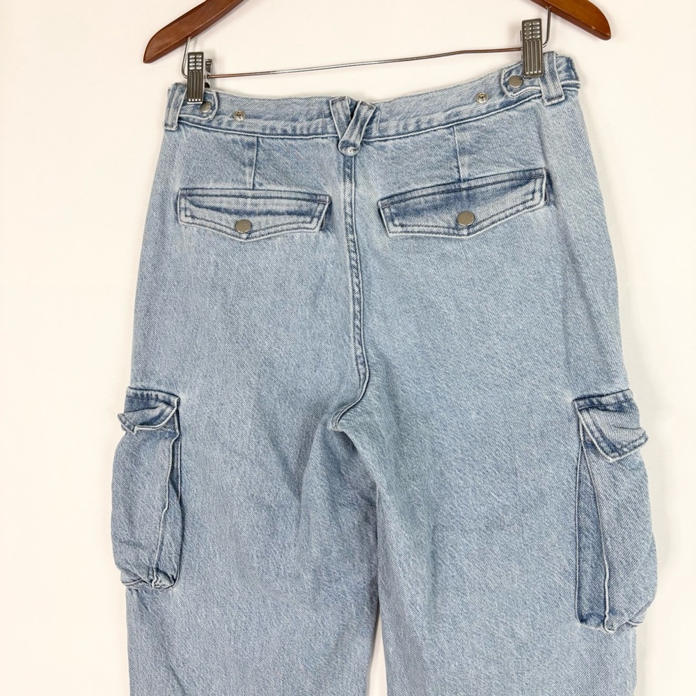 Madewell Low Slung Straight Cargo Jeans in Coleman Wash Size 28 - Picture 5 of 9
